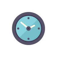 Wall clock icon flat vector. Web button vector