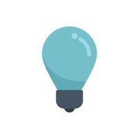 Bulb icon flat vector. Computer interface vector