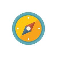 Compass icon flat vector. Window interface vector