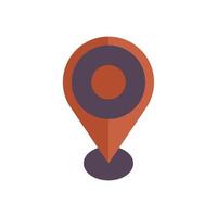 Location icon flat vector. Interface computer vector