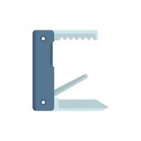 Folding multitool icon flat vector. Army knife vector