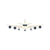 Airplane icon flat vector. Airport transfer vector