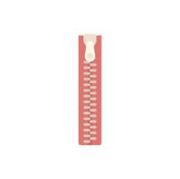 Zipper icon flat vector. Wool knit vector