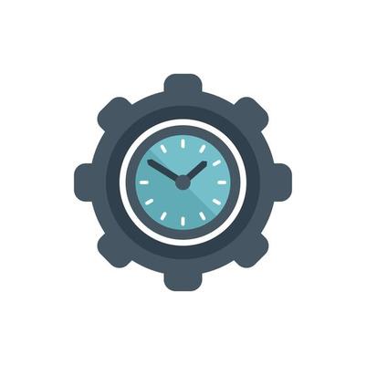 Time control icon simple vector. Project clock 14865756 Vector Art at  Vecteezy