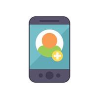 Phone interface icon flat vector. Email message vector