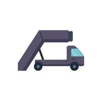 Airport ground support icon flat vector. Truck equipment vector