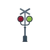 icono de precaución de velocidad vector plano. cruce de señales