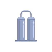 Milk tank factory icon flat vector. Cheese production vector