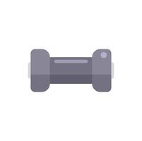 Computer resistor icon flat vector. Electrical circuit vector