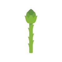 Raw asparagus icon flat vector. Plant bunch vector