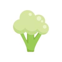 Broccoli icon flat vector. Vegetable cabbage vector