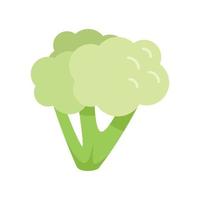 alimento brócoli icono vector plano. ensalada de plantas