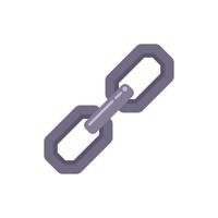 Connect chain icon flat vector. Web link vector