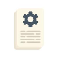 Redesign paper icon flat vector. Web ui vector