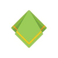 Hand towel icon flat vector. Fabric napkin vector