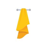 vector plano de icono de toalla nueva de spa. papel de tela