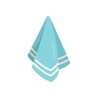 Fabric towel icon flat vector. Napkin tissue vector