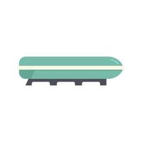 Car box icon flat vector. Roof trunk vector