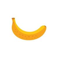 Gmo banana icon flat vector. Agriculture food vector