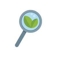 Search gmo plant icon flat vector. Agriculture food vector