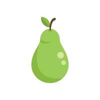 Gmo pear icon flat vector. Agriculture food vector