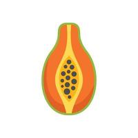 gmo papaya icono vector plano. alimentos agricultura