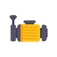 Compressor tool icon flat vector. Air machine vector