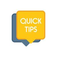 Helpful tip icon flat vector. Idea advice vector