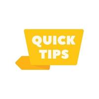 Creative tip icon flat vector. Quick trick vector