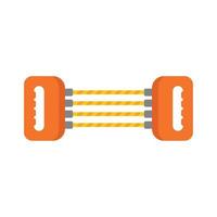 Stretching tool icon flat vector. Active gym vector