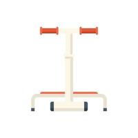 Workout equipment icon flat vector. Sport physical vector