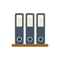 Office folder icon flat vector. Platform system vector