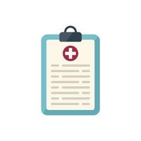 Patient board icon flat vector. Physical therapist vector