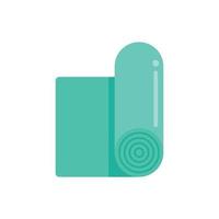 Physical mattress icon flat vector. Doctor therapy vector
