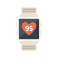 fitness smartwatch icono vector plano. ejercicio deportivo