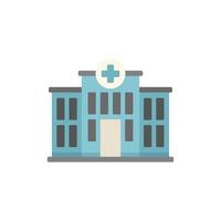 Hospital physical therapist icon flat vector. Physio massage vector