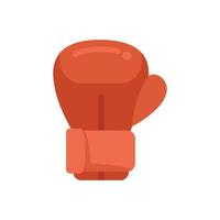 Boxing glove icon flat vector. Active gym vector