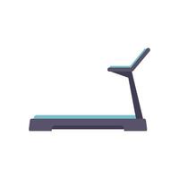 Treadmill icon flat vector. Active fitness vector
