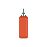 Boxing punch icon flat vector. Active sport vector