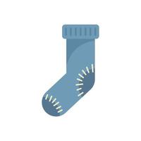 Sock waste icon flat vector. Garbage bin vector