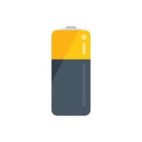 Battery waste icon flat vector. Garbage recycle vector