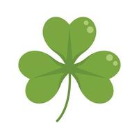 Decorative clover icon flat vector. Irish luck vector
