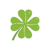 Season clover icon flat vector. Ireland day vector