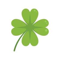 March clover icon flat vector. Ireland day vector