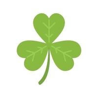 Clover trefoil icon flat vector. Irish luck vector