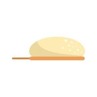 Kitchen dough icon flat vector. Bread flour vector