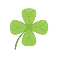 Shape clover icon flat vector. Irish luck vector