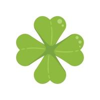 Clover leaf icon flat vector. St patrick vector