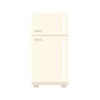 Fridge smart consumption icon flat vector.Money resource vector