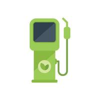 Eco fuel pump icon flat vector. Smart money vector